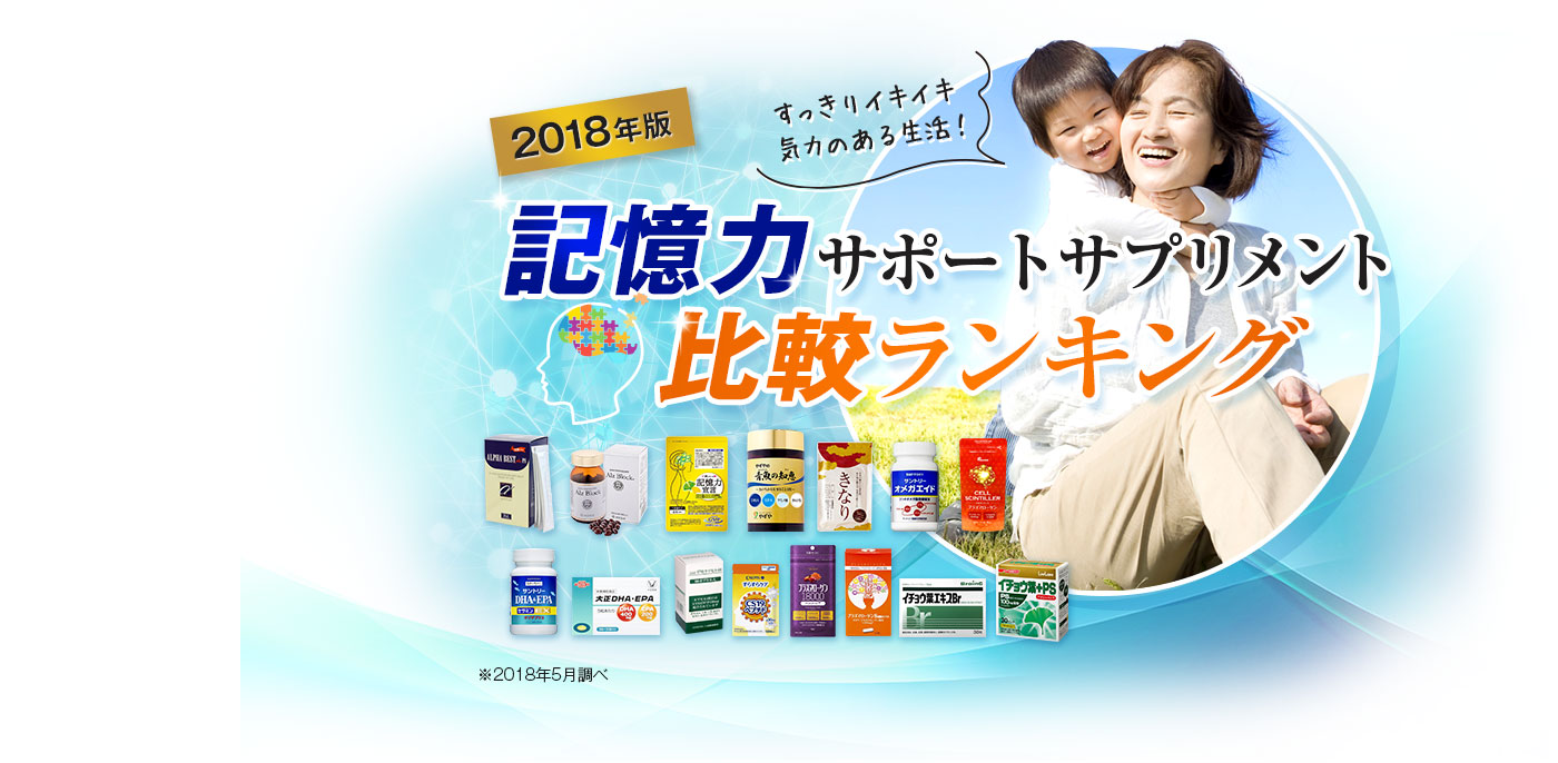 記憶力サポートサプリメント比較ランキング